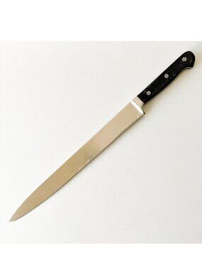 Vtg Ed Wusthof 10" Carving Slicing Knife 26cm Dreizackwerk Trident Germany INOX